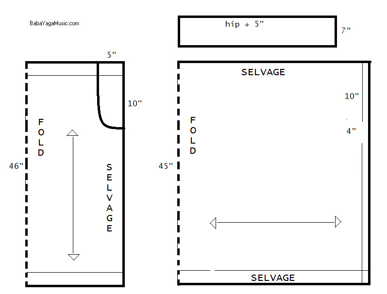 Comparison of Harem pant and Pantaloon layout